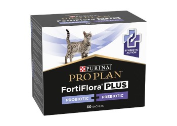 Purina Pro Plan Fortiflora Plus probiotico + prebiotici per gatti 30 Buste da 1,5 Gr